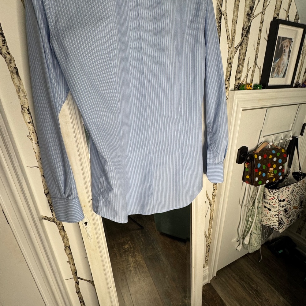 Dolce & Gabbana Light Blue Pinstripe Button-Down Shirt - Picture 8 of 15
